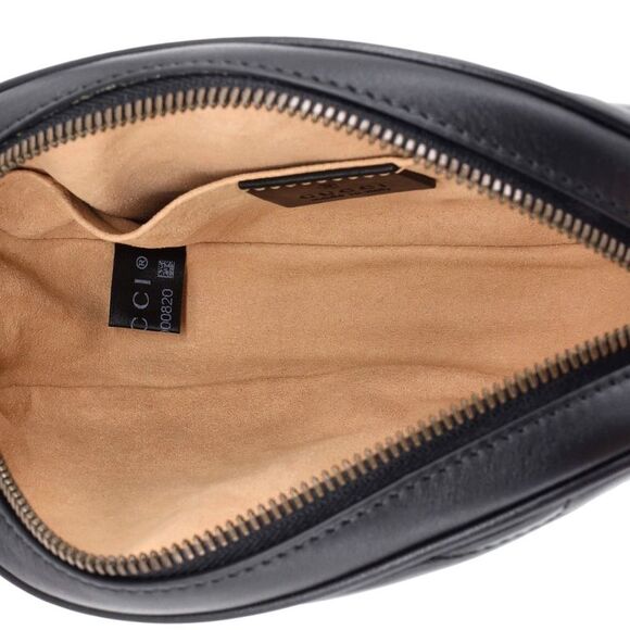 Gucci GG Marmont Belt Bag Matelasse Leather Black - Picture 5 of 6